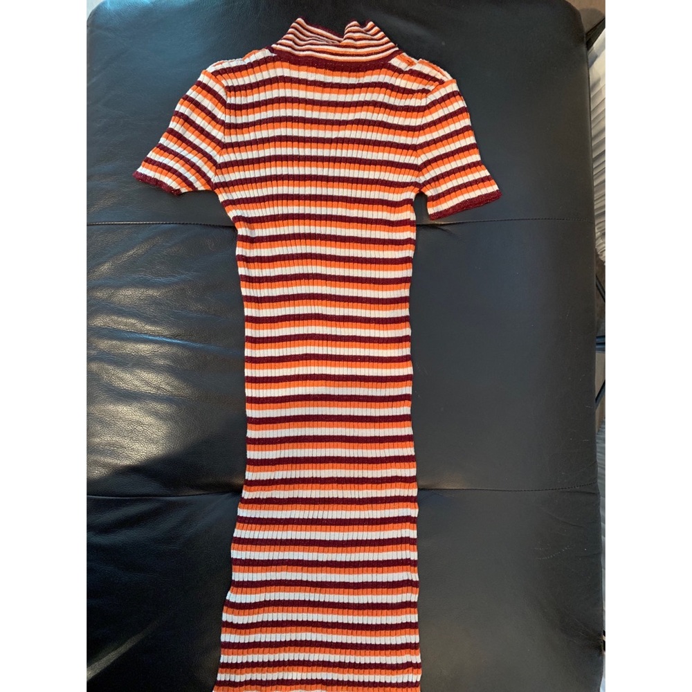 70’s inspired striped dress